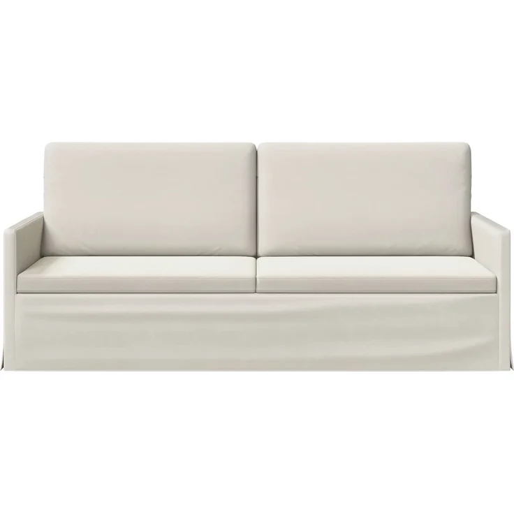 vidaXL 3-Sitzer Sofa Creme 190 x 81 x 82 cm Samt (V) 42041128 – Bild 2