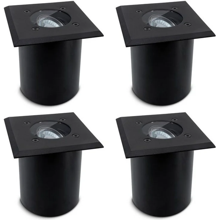 SSC-LUXon LED Gartenstrahler Bodeneinbaustrahler JUAVI quadratisch schwarz IP67 GU10 230V – Bild 4