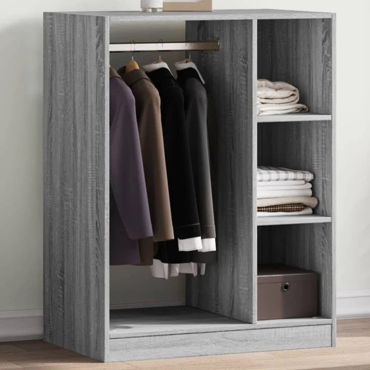 vidaXL Kleiderschrank Räuchereiche 77x48x102 cm Holzwerkstoff 840811 – Bild 1