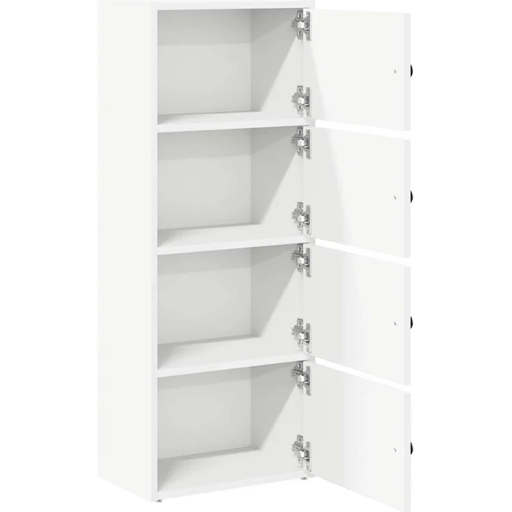 vidaXL Bücherregal Weiß 40x24x102 cm Holzwerkstoff 860373 – Bild 5