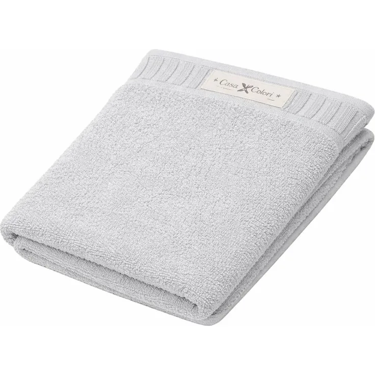 Duschtuch uni silber 70 x 140 cm