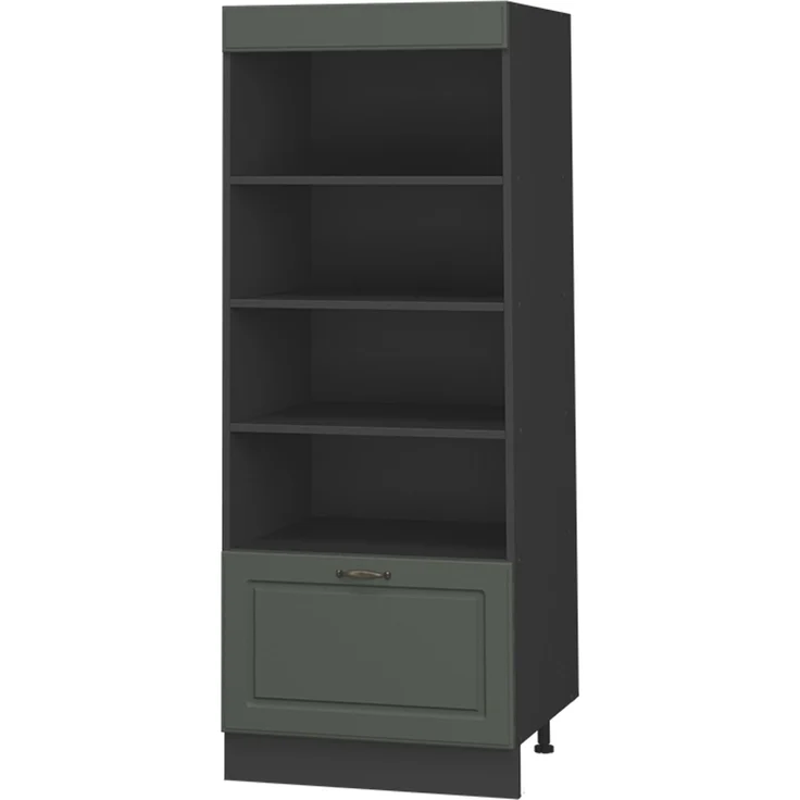 Küchenregal Fame-Line Grün-Gold Landhaus/Anthrazit 60 cm Vicco – Bild 1