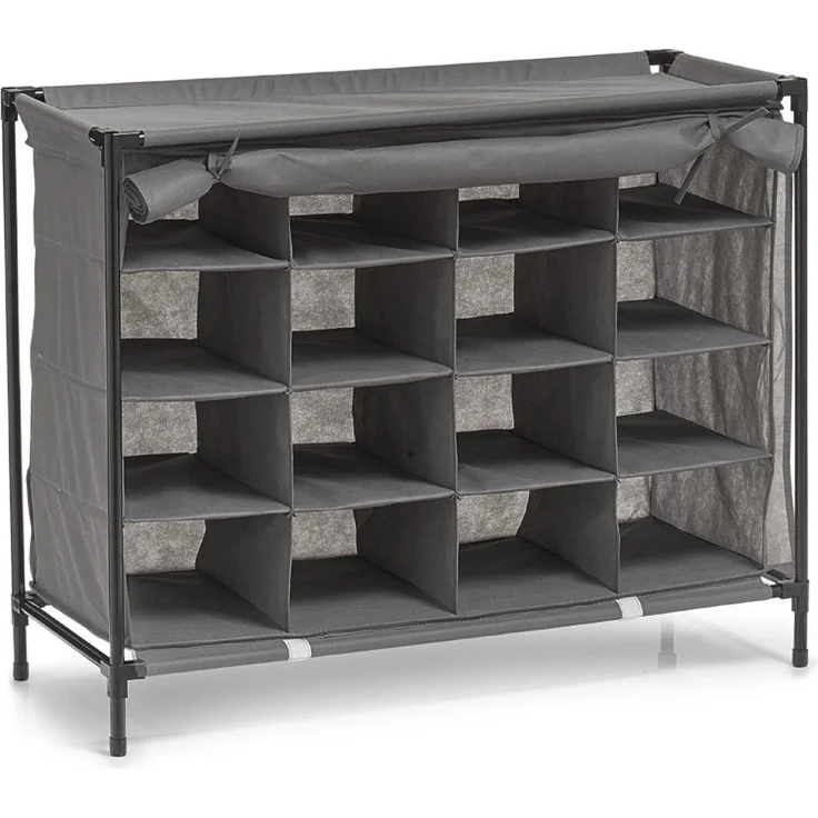 Textilschuh-Organizer, 16 Paar Schuhe - hellgrau, ZELLER – Bild 4