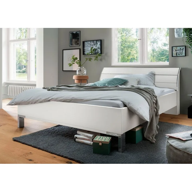 WIEMANN Futonbett Monaco, 4-fache Liegehöhenverstellung, mit stilvollem Holzkopfteil, Made in Germany