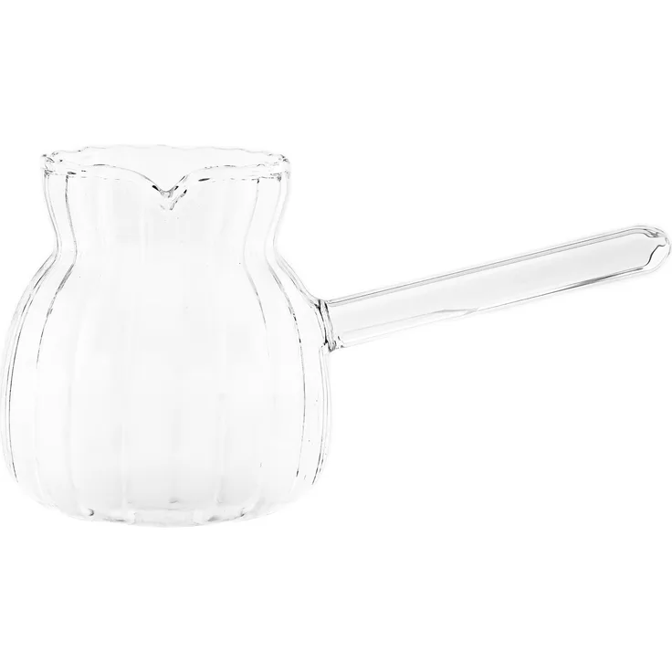Luana El Chico Kaffeekanne aus Glas, 400 ml - Cezve für türkischen Kaffee