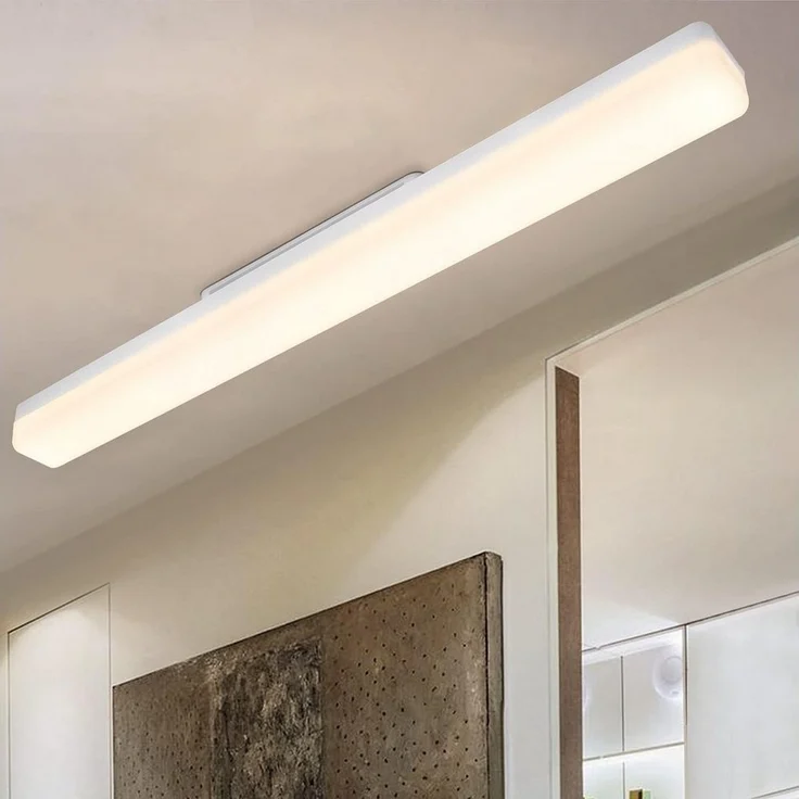 Nettlife LED Deckenleuchte LED Deckenleuchte Tageslicht 90 cm 4000K, LED fest integriert, Küche Wohnzimmer Schlafzimmer Esszimmer Balkon Flur Garage Keller – Bild 1
