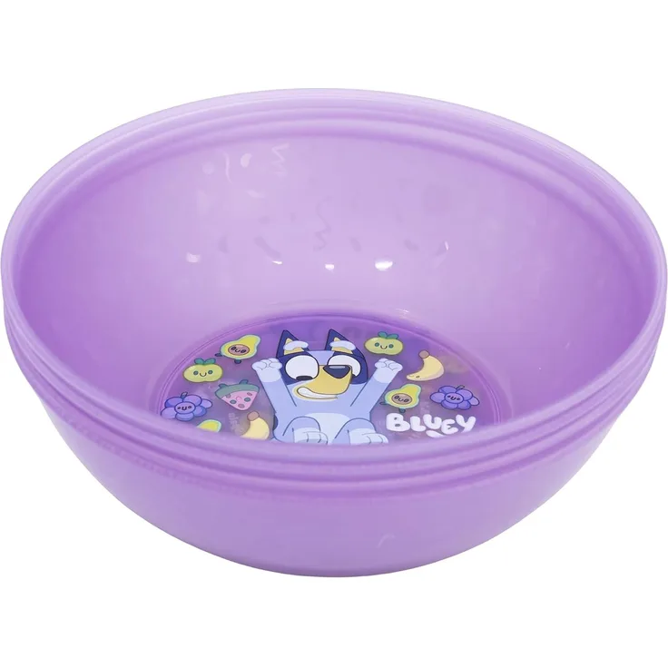 Bluey Brotschale Set 4 teilig Polypropylen für Zuhause Kindergarten und Ausflug, (Spar-Set)