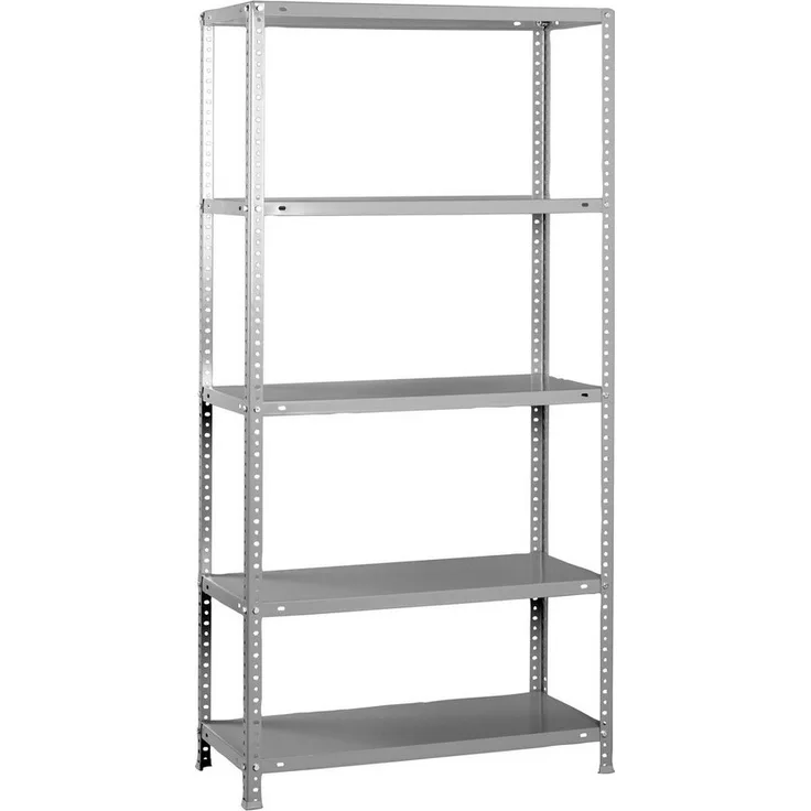 PROREGAL® Standregal Schraubregal PANDA HxBxT 180x80x30cm Fachlast 75kg Grau