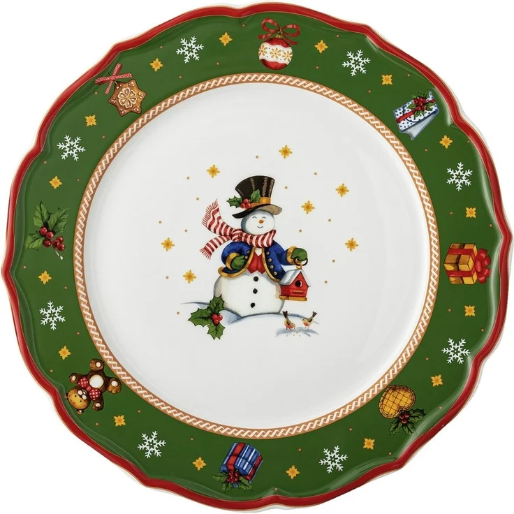 Hutschenreuther Teller Flach 33 cm Happy Wintertime Green – Bild 3