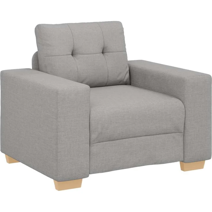 vidaXL Sofa-Sessel Wolkengrau 100x78x80 cm Stoff 4105066 – Bild 2