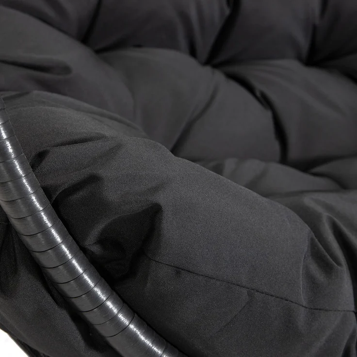 HOME DELUXE Hängesessel LOMA – 2 Sitzer Schwarz – Bild 7