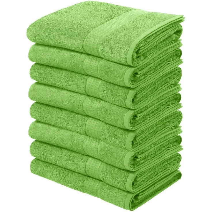 OTTO home Handtücher Juna, als Set und Serie erhältlich, 8 Handtücher, 50x100cm, Walkfrottier (8-St), 8-tlg. Handtuch-Set, 100% Baumwolle, mit Bordüre, Uni-Farben, weich – Bild 1