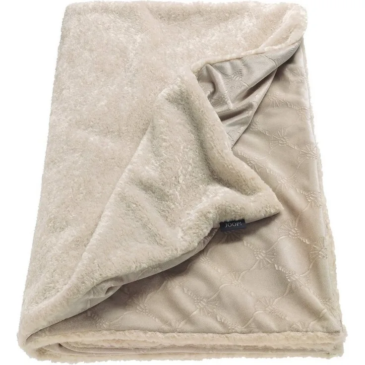 JOOP! Plaid / Decke Gentle beige 130x170 cm