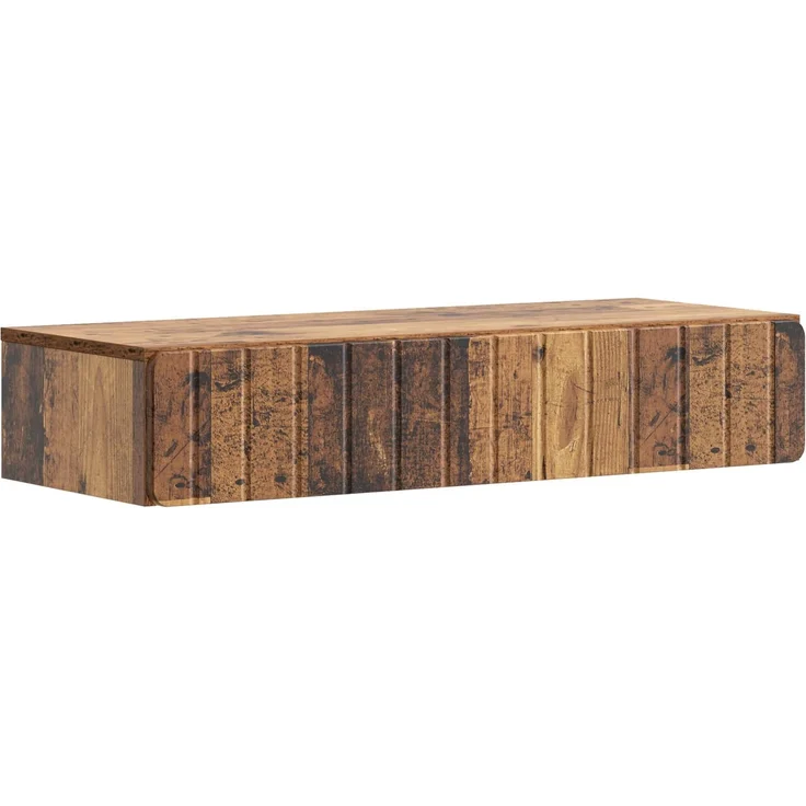 vidaXL Wandmontierter Beistelltisch Altholz 87,5 x 34,5 x 17 cm 898333 – Bild 1
