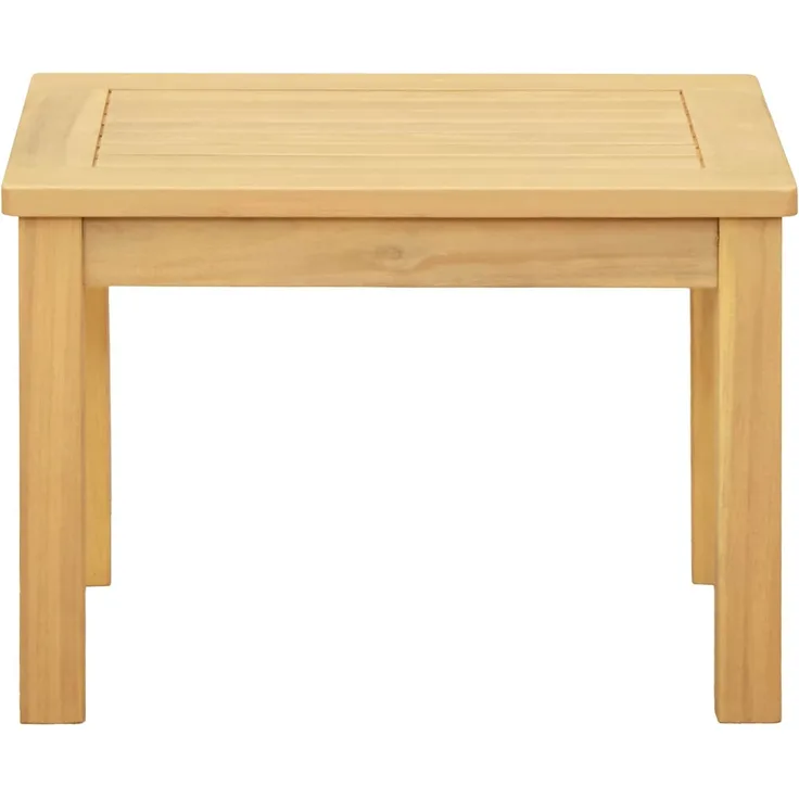 Couchtisch Sofatisch, Helles Akazienholz 50 x 35 x 36 cm Massivholz Akazie d275e