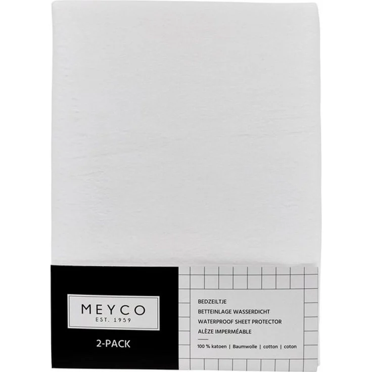 Matratzenschoner White Meyco Baby, 40x50 cm - 2-Pack – Bild 2
