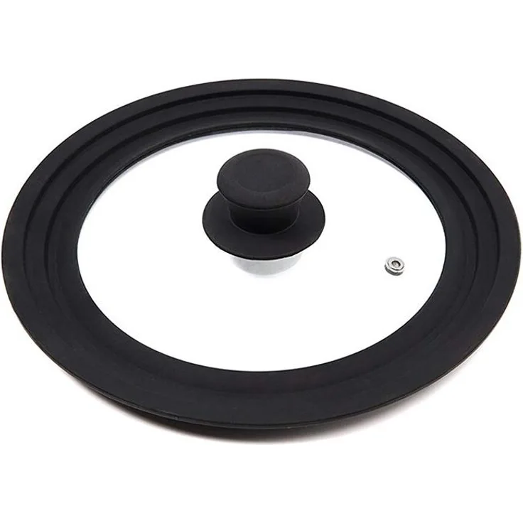 MICHELINO Silikon-Glasdeckel für Pfannen- & Topfgrößen mit einem Durchmesser von 28-30-32cm