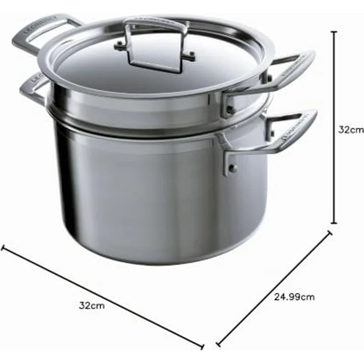 Le Creuset 3-Ply Pastatopf Mit Einsatz 20 cm - 20 bis 24 cm – Bild 3