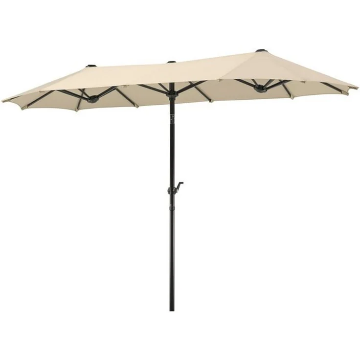 Balkonschirm Salerno rechteckig, ca. 300 x 150 cm natur – Bild 4