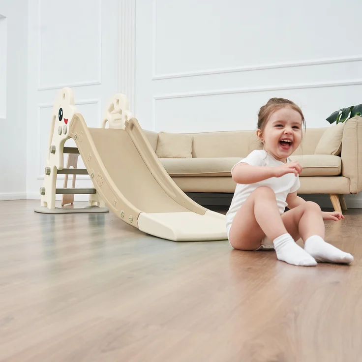 Baby Vivo Kinderrutsche / Rutsche - Delfin in Kaffee / Braun – Bild 5