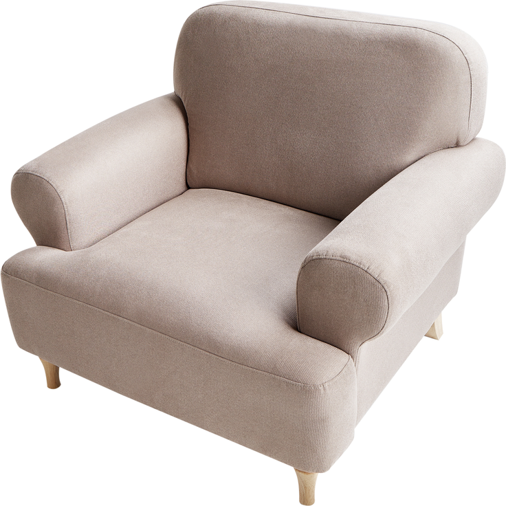 Sessel KIBERG Stoff Taupe – Bild 5