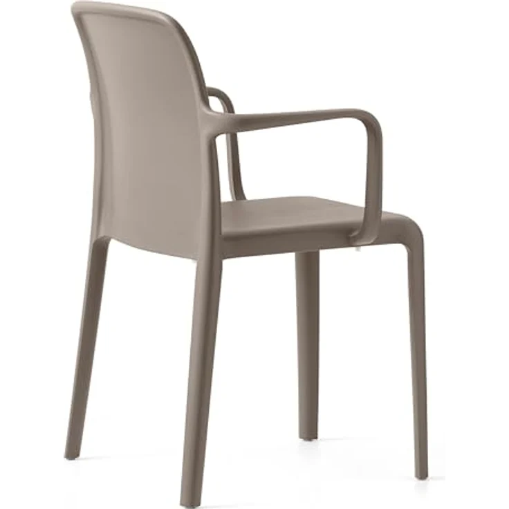 Connubia, 2 Stühle Bayo. 100% recyceltes Polypropylen Taupe matt – Bild 5