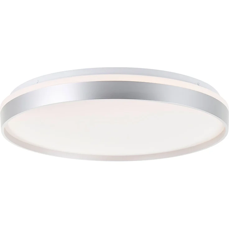 Brilliant LED Deckenleuchte Britt G80761/58 Flur, Küche, Wohnzimmer, Schlafzimmer, Arbeitszimmer Metall/Kunststoff Indoor Decke silber - LED fest integriert – Bild 3