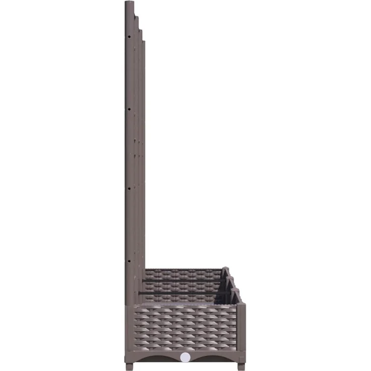 vidaXL Garten-Pflanzgefäß mit Spalier Braun 120 x 40 x 121,5 cm PP 318262 – Bild 5