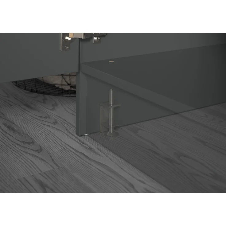 Waschmaschienenumbau Set (B/H/T: 116x195x68 cm) in anthrazit Nachbildung – Bild 7