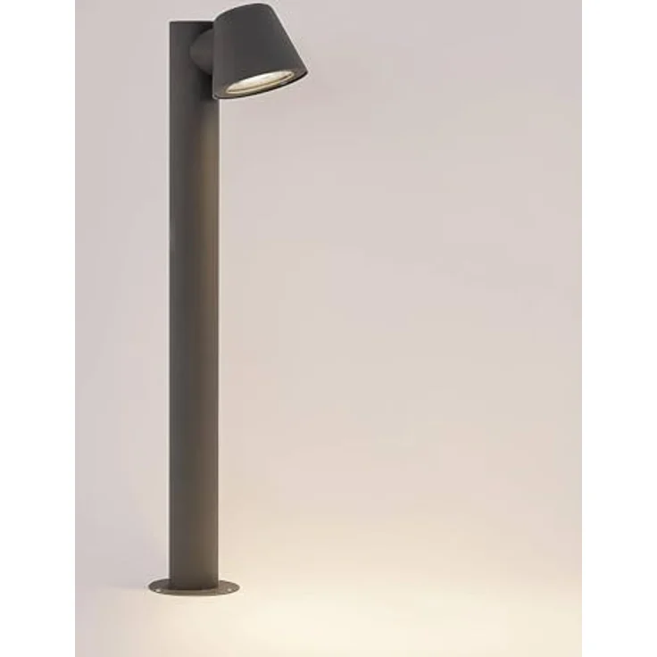 Lindby Außenleuchte Ileyna, spritzwassergeschützt (IP44), Schwarz, 1-flammig, GU10, Wegeleuchte Pollerleuchte – Bild 5