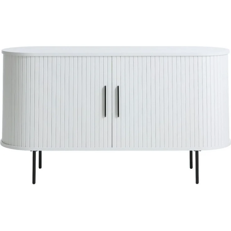 Liadomo Sideboard Uriel, Kommode, Stauraummöbel, 140 oder 180 cm Breite, Furnier in Echtholz, Schiebetüren, Lamellen-Optik, vier Farben – Bild 2