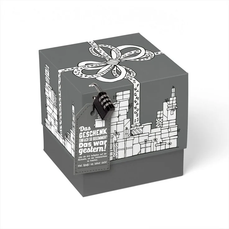 SURPRISA Geschenkbox mit Rätsel und Schloss – Bild 5
