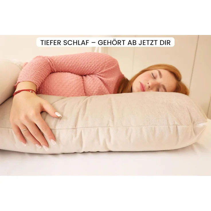 Amilian Seitenschläferkissen - Stillkissen XXL - Schwangerschaftskissen - Pregnancy Pillow, - Lagerungskissen - Seitenschläfer Kissen, mit Füllung und abnehmbarem Bezug - Komfortkissen Erwachsene, Seitenschläferkissen Schwangerschaft - Stillkissen - Sc... – Bild 7