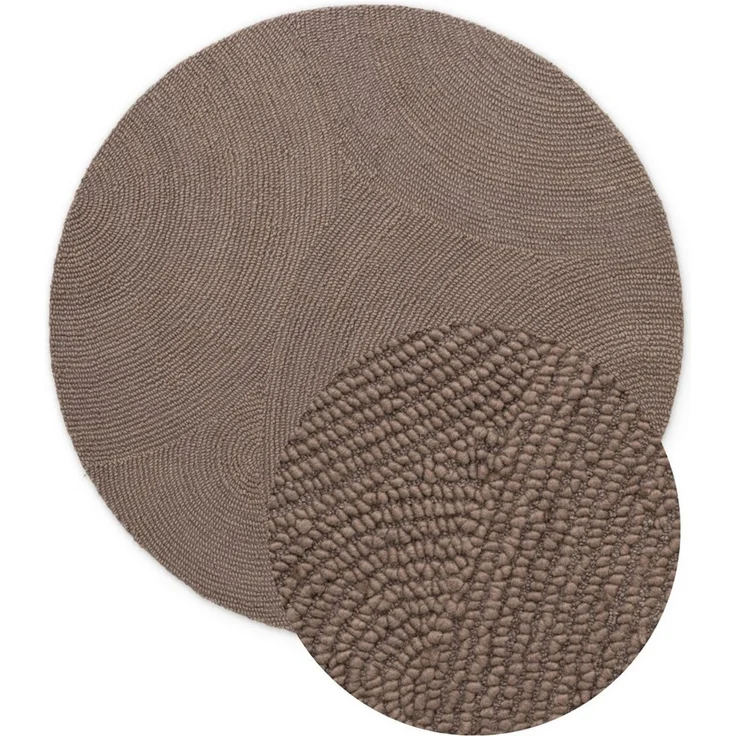 HANSE Home Wollteppich Calmio, auch als Läufer und in rund, rund, Höhe: 18 mm, Handgetuftet, Wolle, Natur, Wohnzimmer, Schlafzimmer, Skandi, Hygge – Bild 2