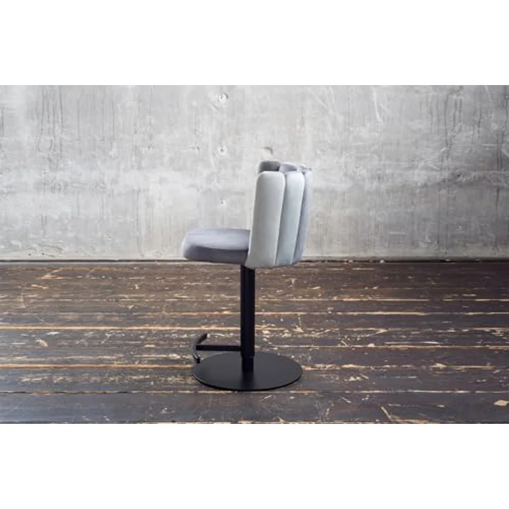 Kawola Barhocker Jada, höhenverstellbar mit 360° Drehfunktion, Grau und Schwarz, Kunststoff, 55x85x53 cm, Esszimmer Barmöbel – Bild 4