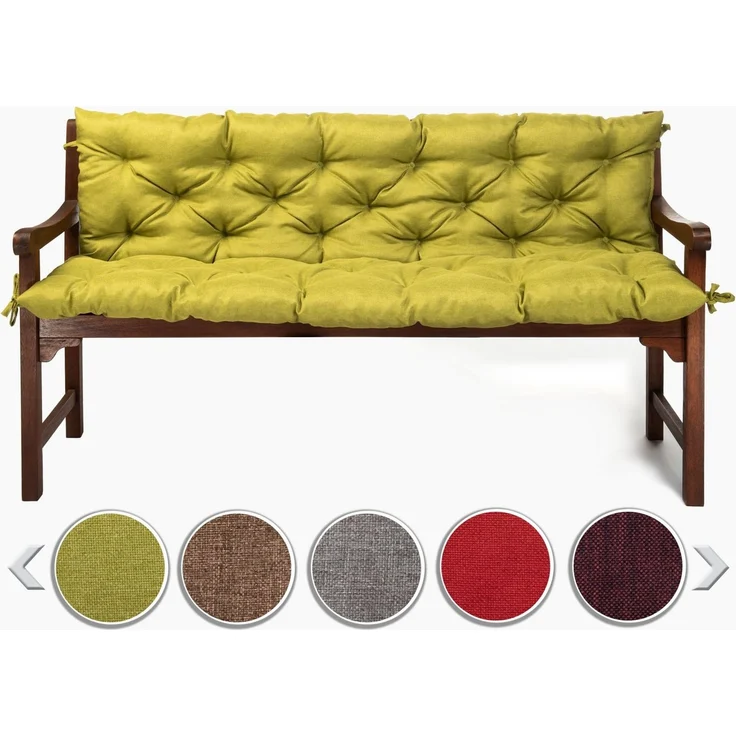 sunnypillow Bankauflage Bankauflage Stuhlkissen viele Farben und Größen zur Auswahl, 140x50x50cm grün – Bild 5