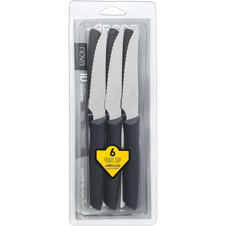 Arcos NOVA 806100 Steakmesser Set, Rostfreier Edelstahl