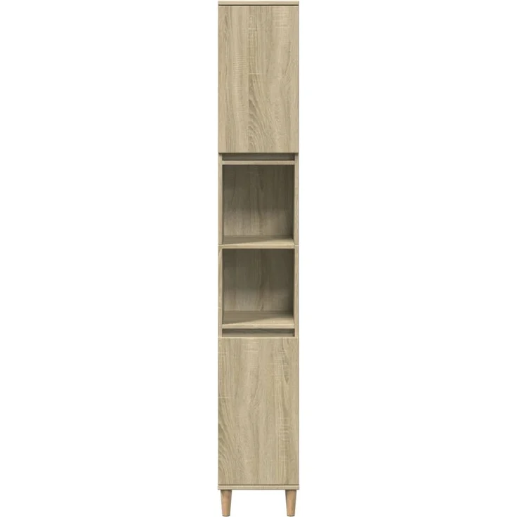 vidaXL Badschrank Sonoma-Eiche 30x30x190 cm Holzwerkstoff 849657 – Bild 3