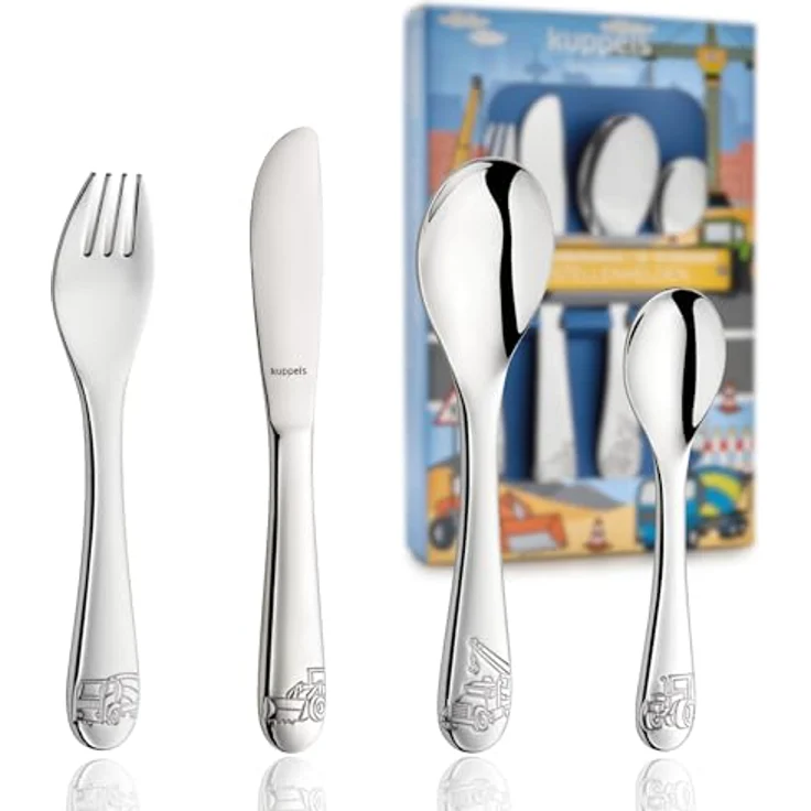 Kuppels BAUSTELLENHELDEN Kinderbesteck Set 4-teilig – Bild 2