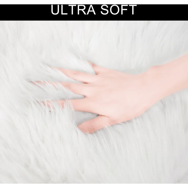 OTTO home Hochflor-Teppich Valeria Fellteppich kuschelig, fellförmig, Höhe: 60 mm, Kunstfell, Fellform, weiche Teppiche, Schlafzimmer, Wohnzimmer – Bild 3