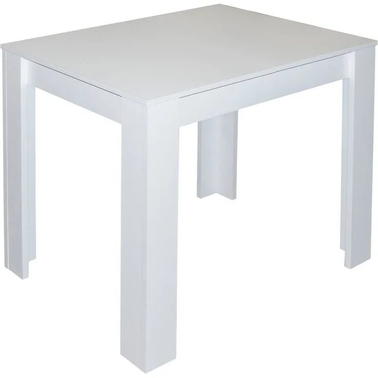 Tisch Bistro & Bankett / Pit / 80x60, Weiß, 80 x 75 x 60 cm