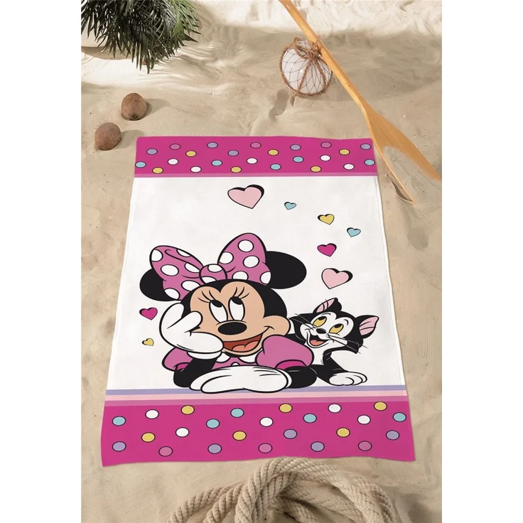 Disney Minnie Mouse Baumwollhandtuch Badehandtuch Strandtuch 70x140 cm aus Baumwolle – Bild 2