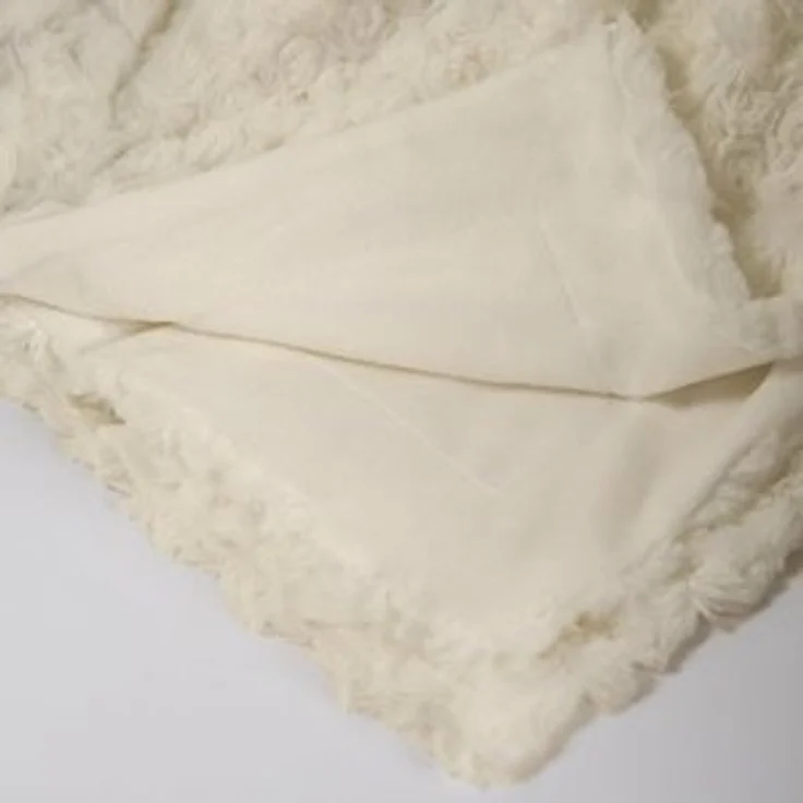 Wohndecke Florenza Kuscheldecke Sofadecke Tagesdecke Plüsch 150x200cm weiß, CelinaTex, flauschig,weich,Wohnraumdekoration,effektvoll,hautfreundlich,dekorativ – Bild 6
