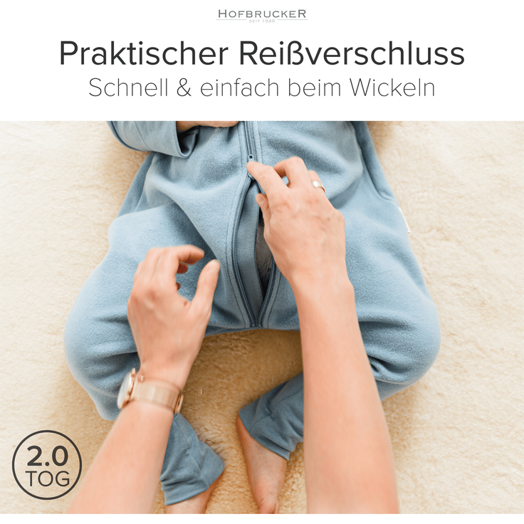 Hofbrucker Baby Schlafsack mit Füßen MILO – Bild 9