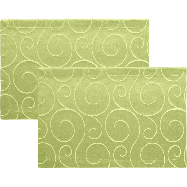 Erwin Müller Platzset Tischset 2er-Pack, Damast Uni