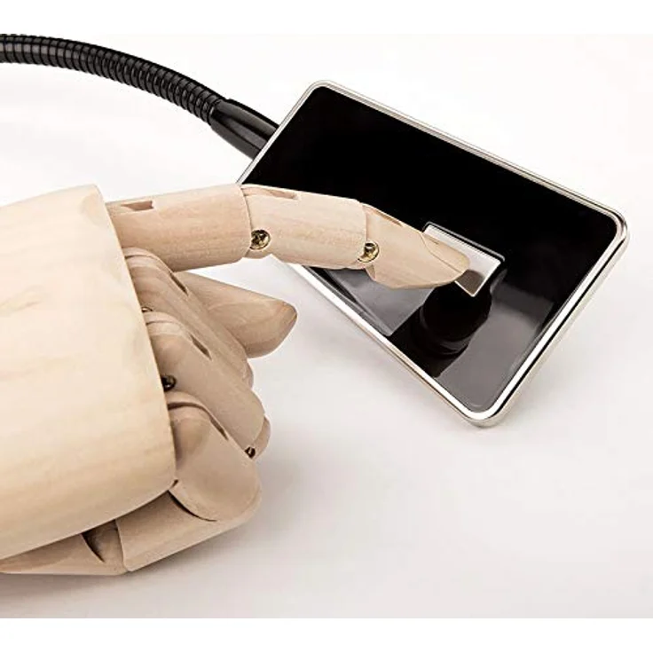 SO-TECH LED Bettleuchte Luminoso Schwarz, dimmbare Schwanenhals Leuchte mit 2 W, warmweiß, 30 LEDs, inkl. Netzteil und Montagematerial – Bild 5