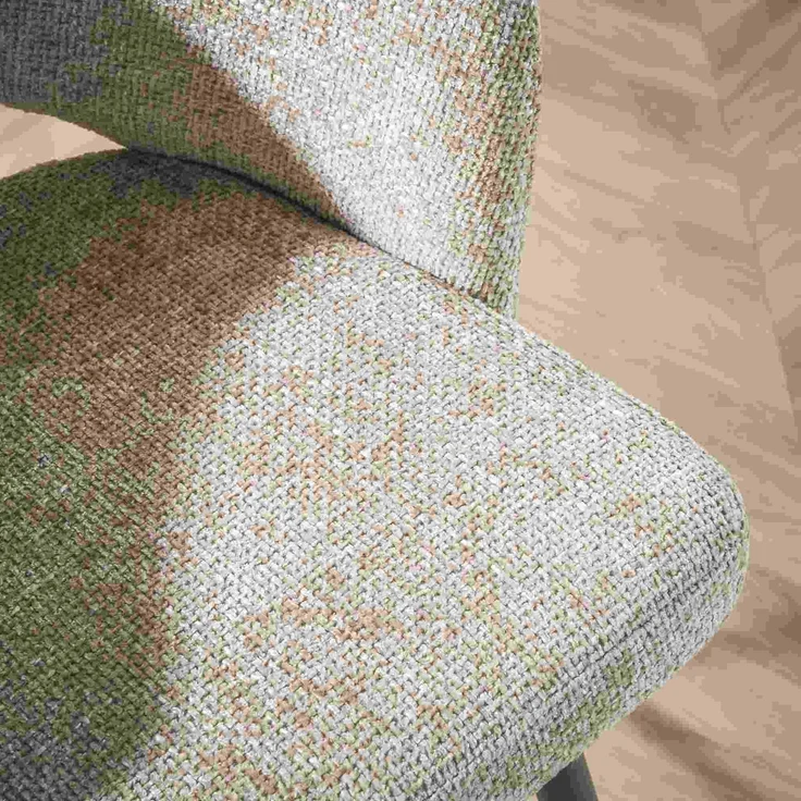 Barhocker 2er-Set Boulse, Webstoff mit Armlehne, modern, Sand, gepolstert und bequem – Bild 4