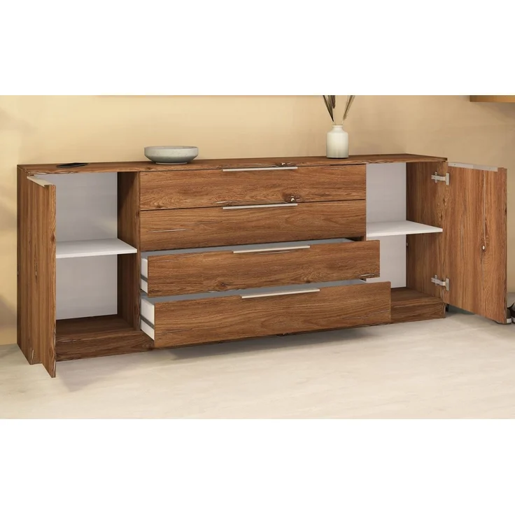 borchardt Möbel Kommode Oliva, Breite 200 cm, mit 4 Schubkästen – Bild 3