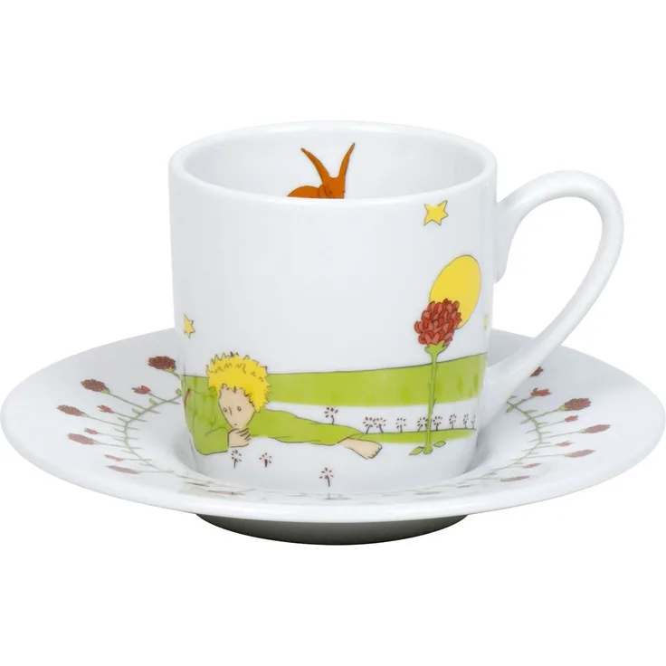 KÖNITZ 1150531599 Espressotasse Der kleine Prinz Freundschaft 85 ml, Porzellan