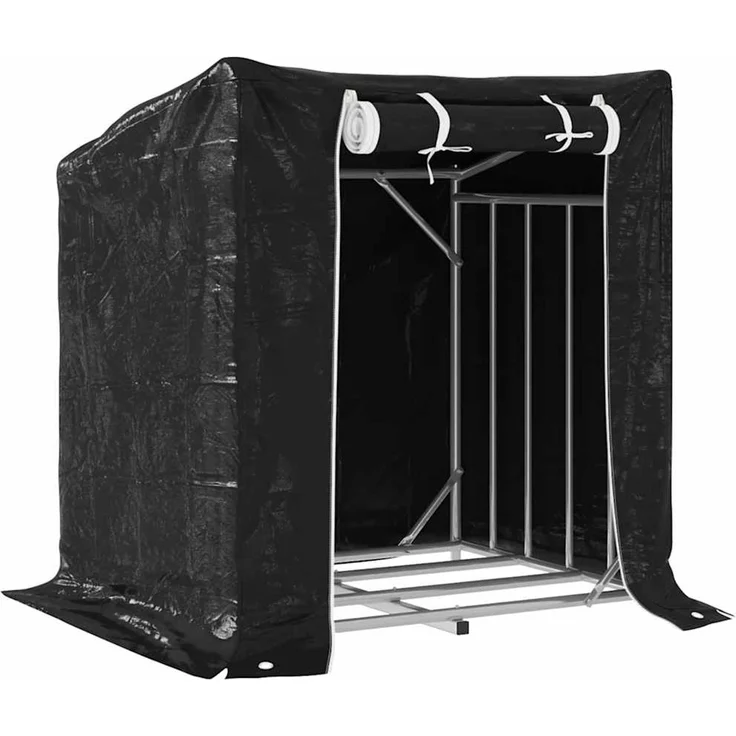 vidaXL Brennholzregal mit Regenschutz 100,5x80,5x110,5 cm 4104938 – Bild 2